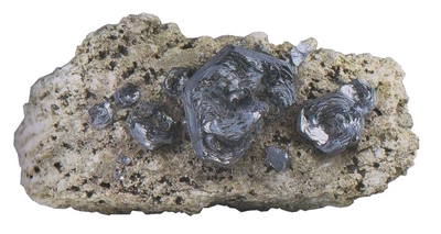 Des hématites sur un rocher