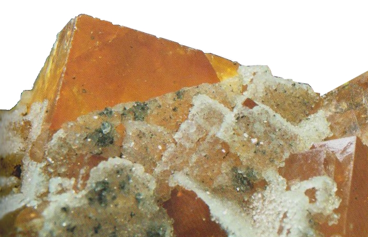 fluorite orange en photo